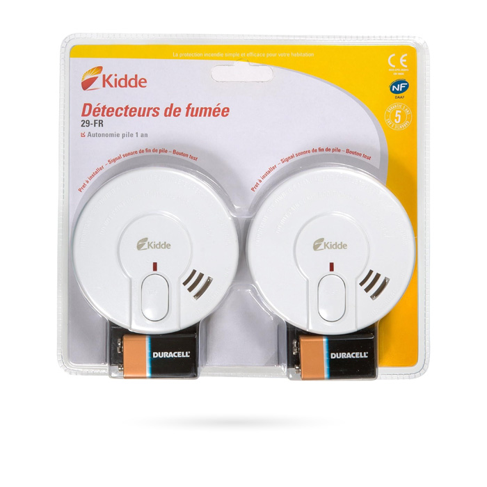 PACK X 2 KIDDE DETECTOR DE HUMO