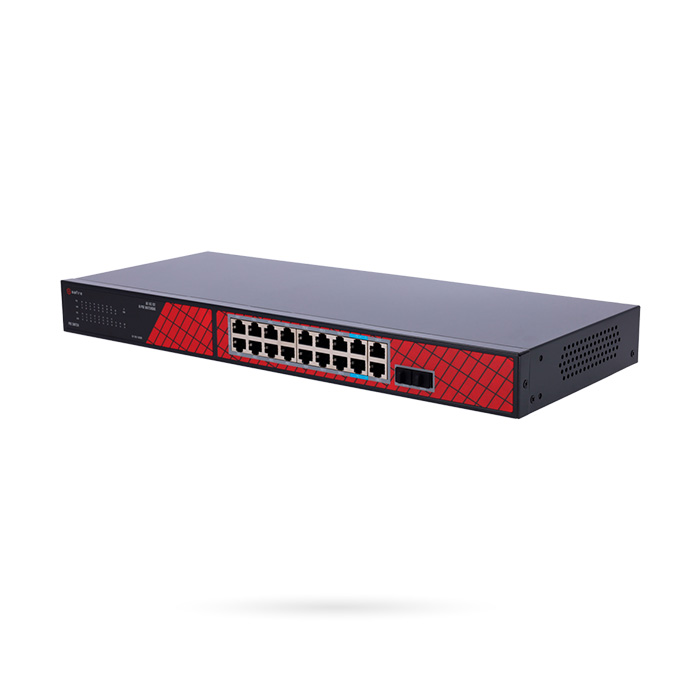 SWITCH POE 16 PUERTOS 2 HIPOE + 2 SFP