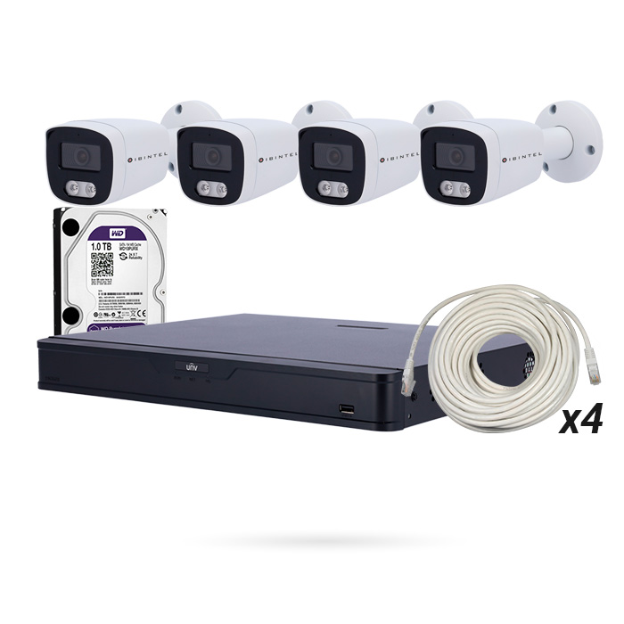 KIT ULTRA 4 CAMARAS EXTERIOR IBINTEL
