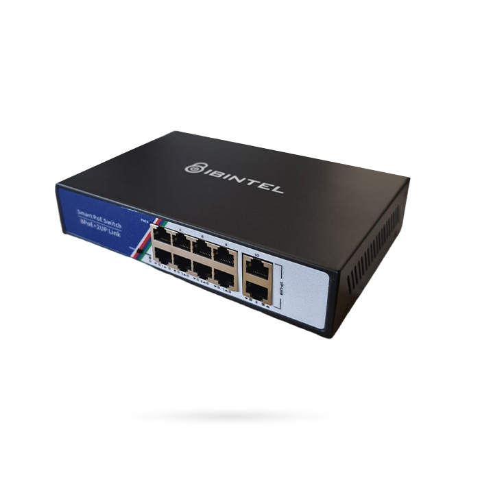 IBINTEL SWITCH POE 8 CH + 2 UP 10/100/1000