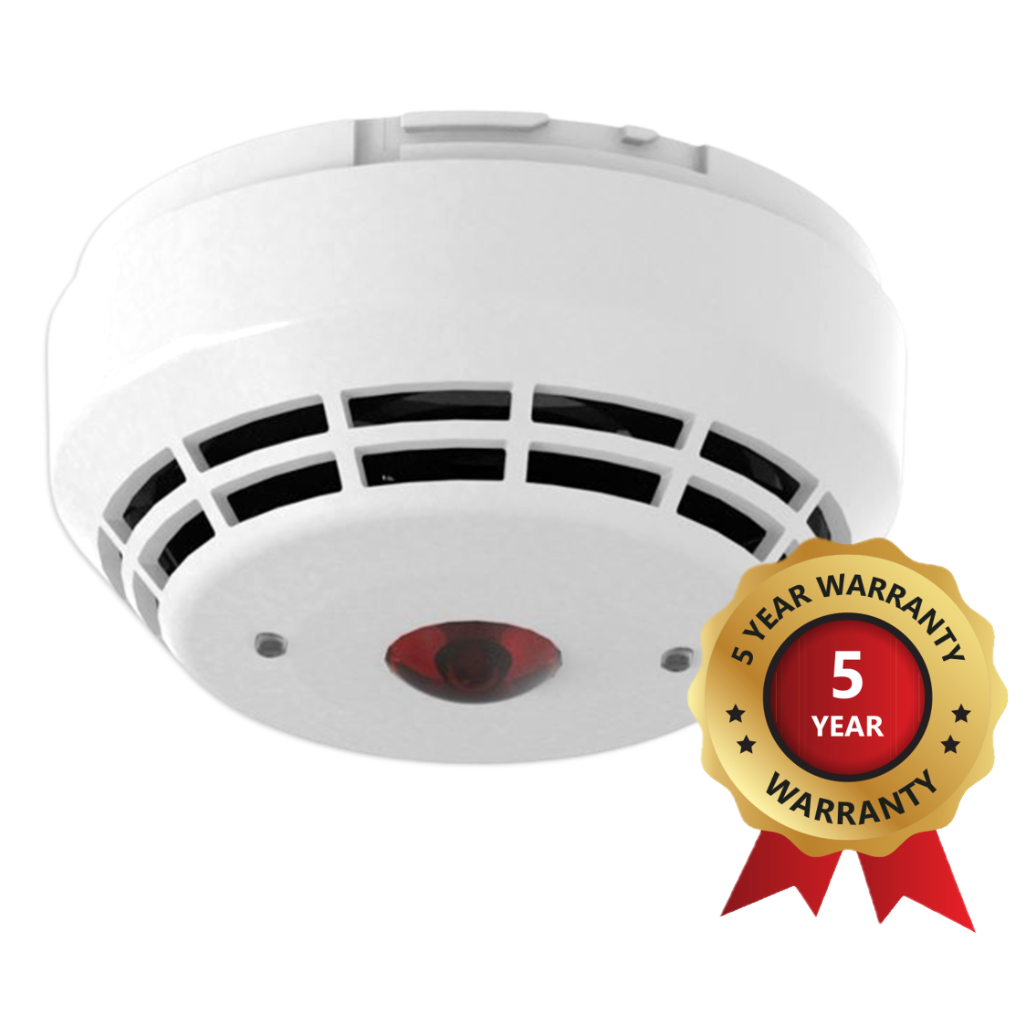 DETECTOR DE CALOR/ÓPTICO DUAL SIRENA Y FLASH