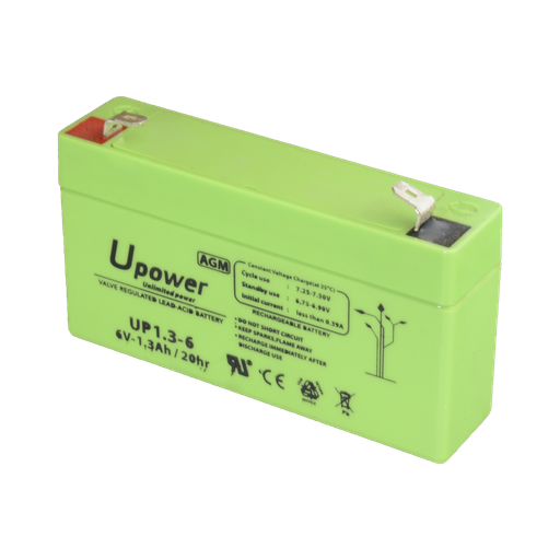 [ACALPW000001] BATERIA RECARGABLE UPOWER 6V 1.3 AH
