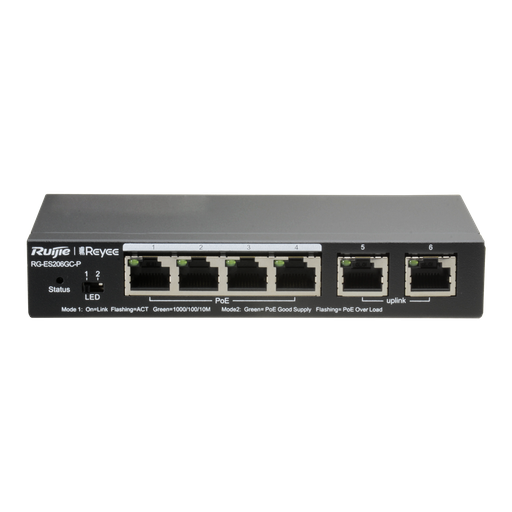[ACSWRG000002] REYEE SWITCH POE 4 PUERTOS 2 UPLINK