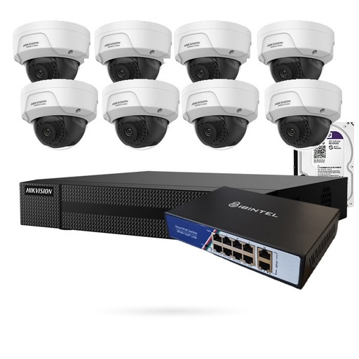 [CTKTHK000036] KIT IP 8 CAMARAS 8 DOMO FULL HD