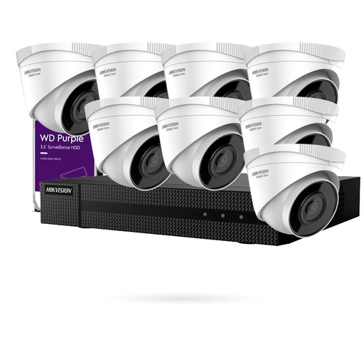 [CTKTHK000045] KIT IP POE 8 CAMARAS DOMO 4K