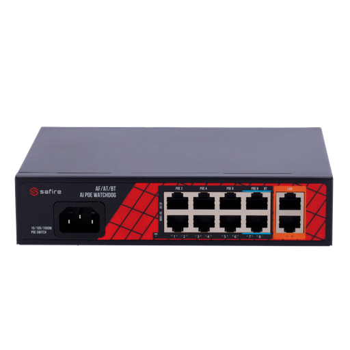 [ACSWSF000020] SAFIRE SWITCH POE 8 PUERTOS 10/100/1000