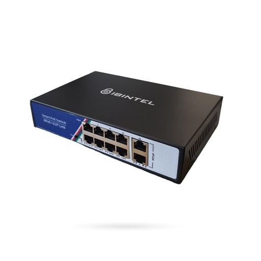 [NTSWBT000004] IBINTEL SWITCH POE 8 CH + 2 UP 10/100/1000